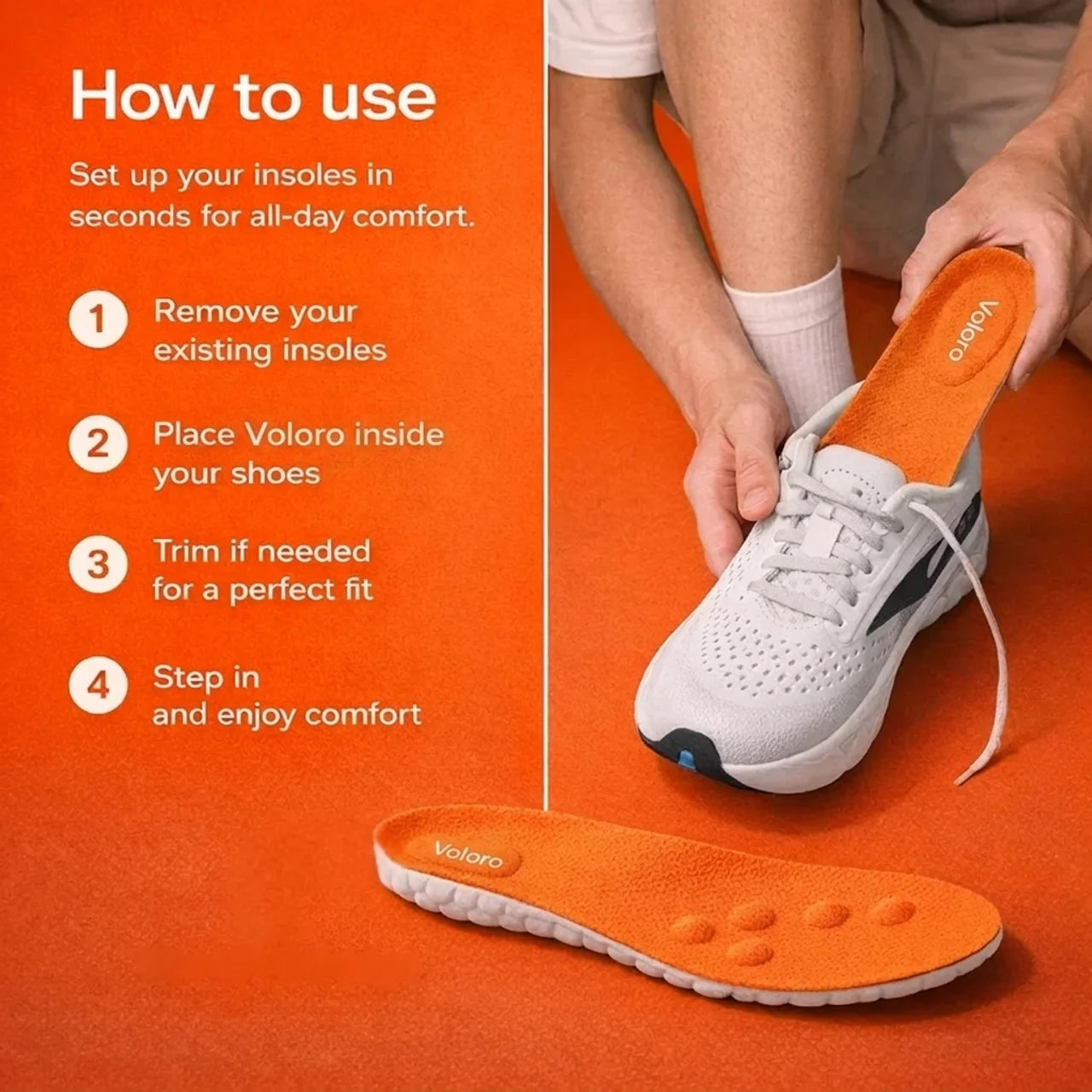 Voloro™- Plantar Fasciitis Insoles